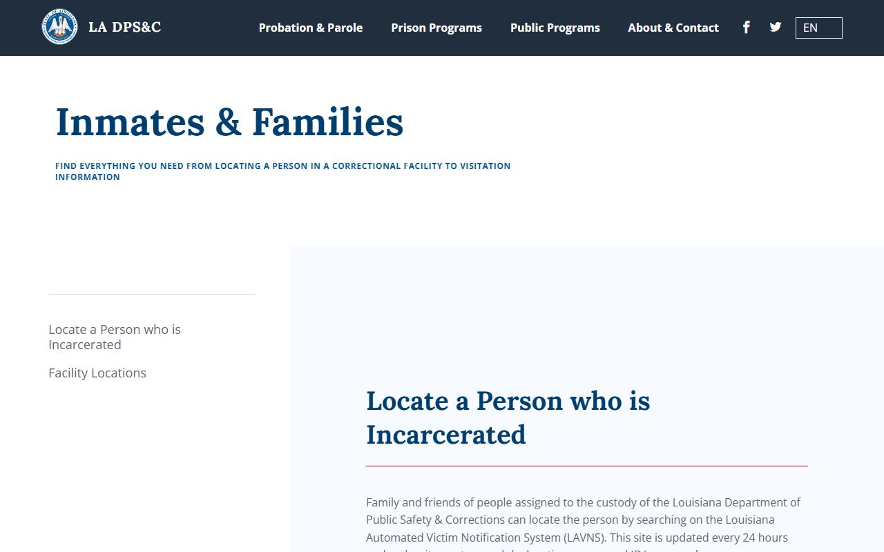 Avoyelles Parish arrest records and court charges Louisiana offender information page
