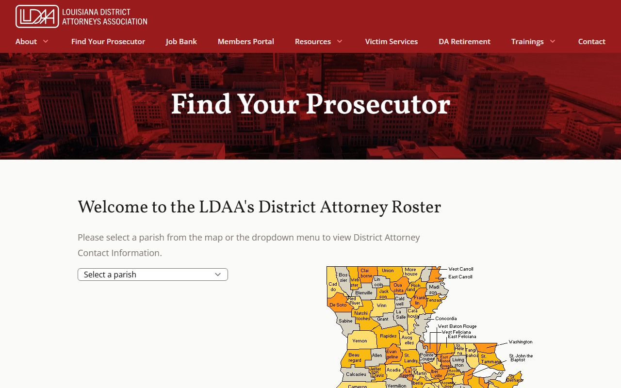 Avoyelles Parish criminal court records Louisiana prosecutor directory