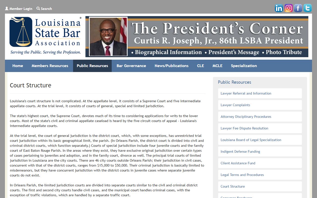Avoyelles Parish court records Louisiana court structure source